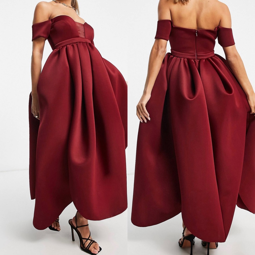 ASOS Midi Wine Dress